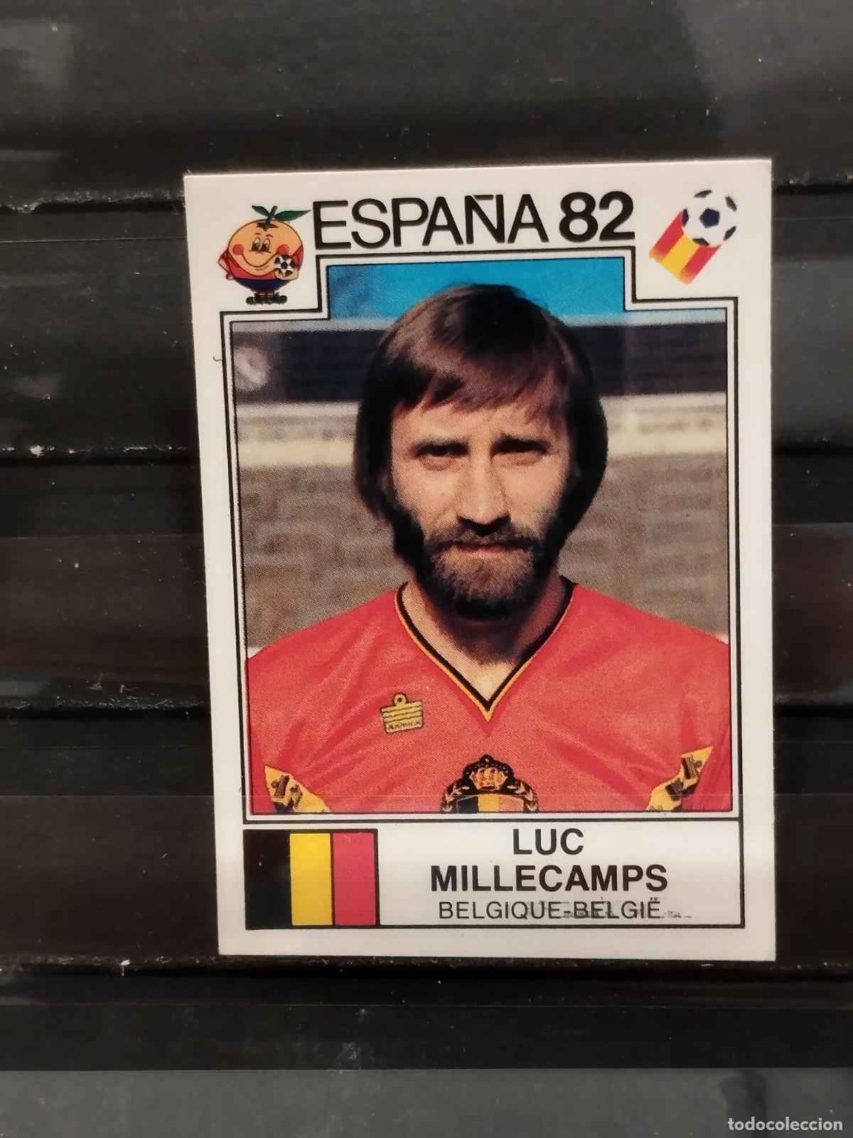 Fu&szlig;ball-Sticker: PANINI. MUNDIAL 82. N&ordm; 205. BELGICA. LUC MILLECAMPS