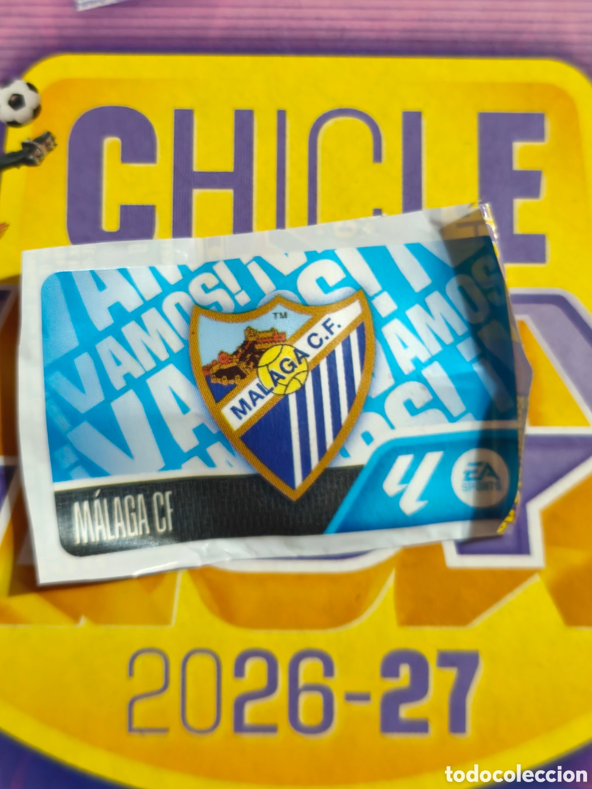 Fu&szlig;ball-Sticker: Escudo M&aacute;laga Chicle liga este 26/27