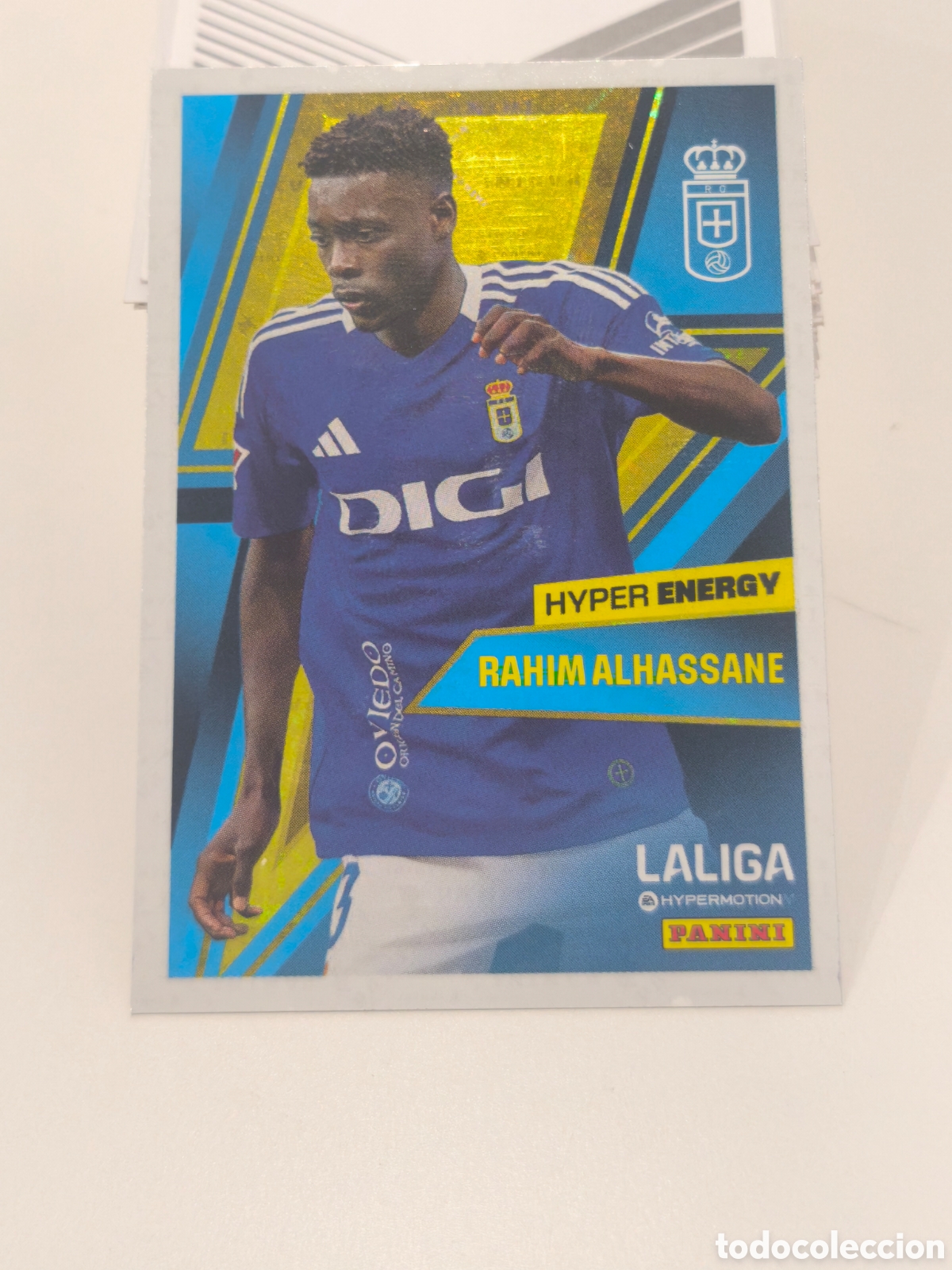 Fu&szlig;ball-Sticker: Cromo Rahim Alhassane Real Oviedo Liga Hypermotion 24/25
