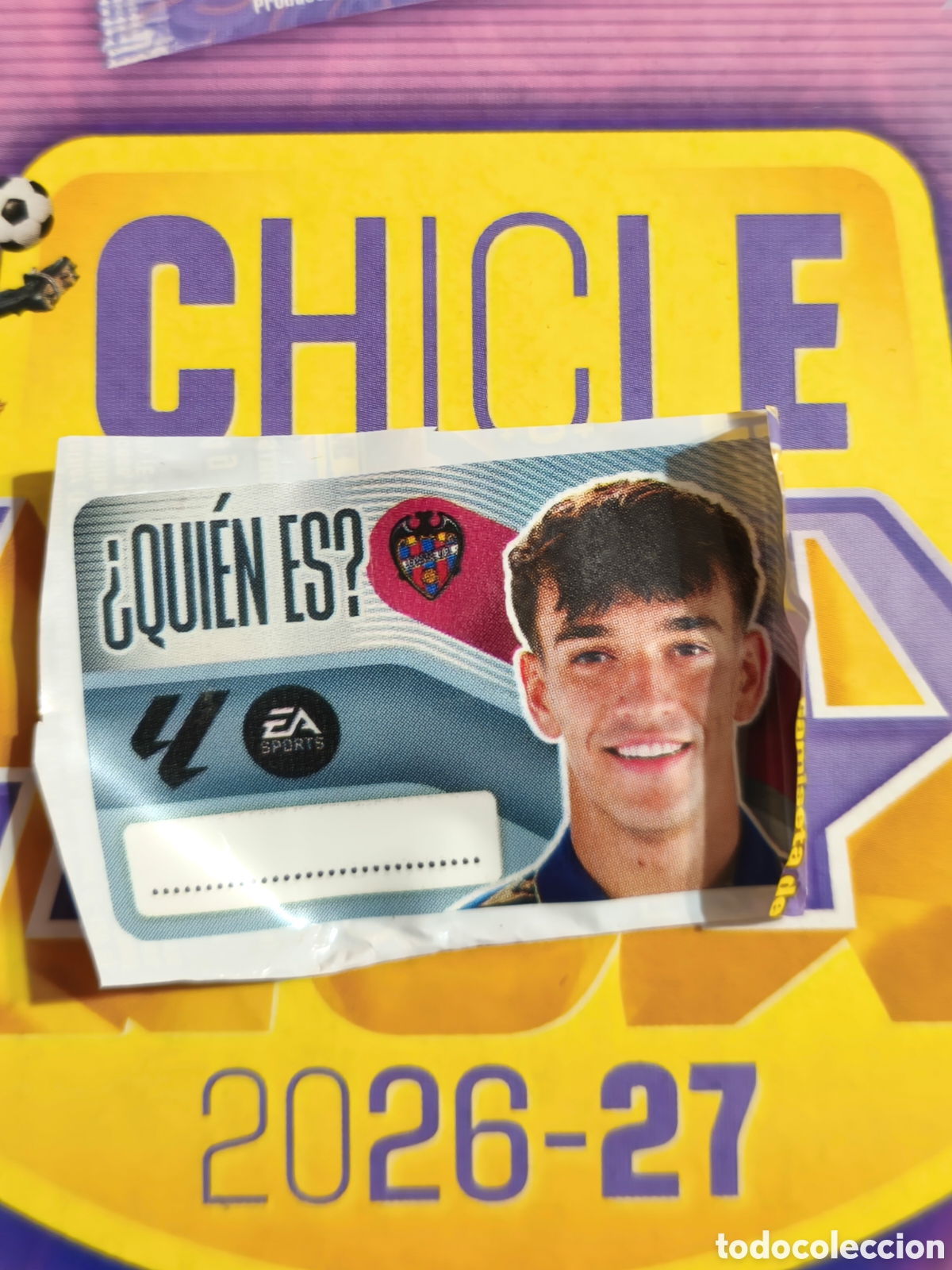 Cromos de f&uacute;tbol: Carlos Espi &iquest;Qui&eacute;n es? Chicle liga este 26/27 Levante