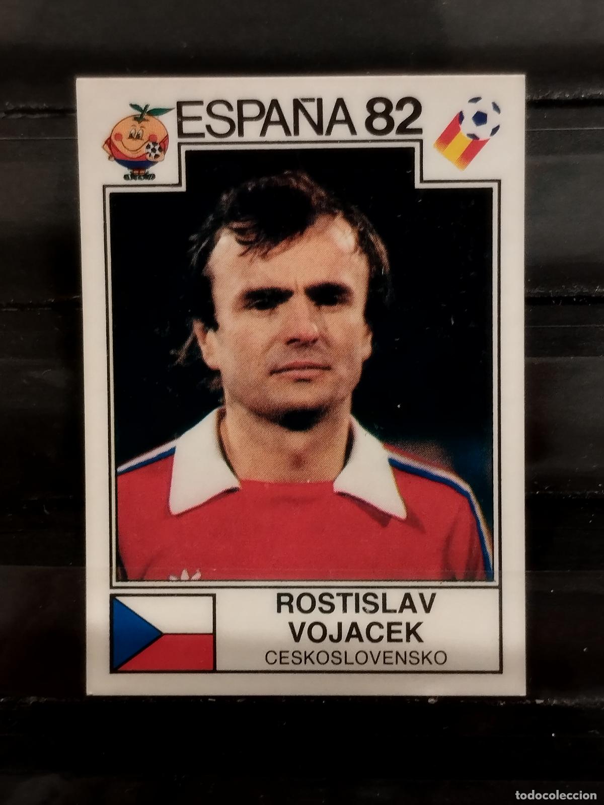 Fu&szlig;ball-Sticker: PANINI. MUNDIAL 82. N&ordm; 262. CHECOSLOVAQUIA. ROSTISLAV VOJACEK.