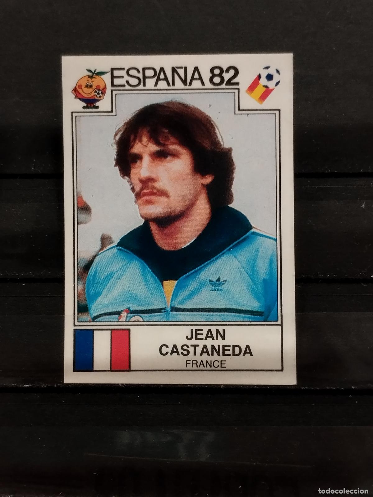 Fu&szlig;ball-Sticker: PANINI. MUNDIAL 82. N&ordm; 276. FRANCIA. JEAN CASTANEDA.
