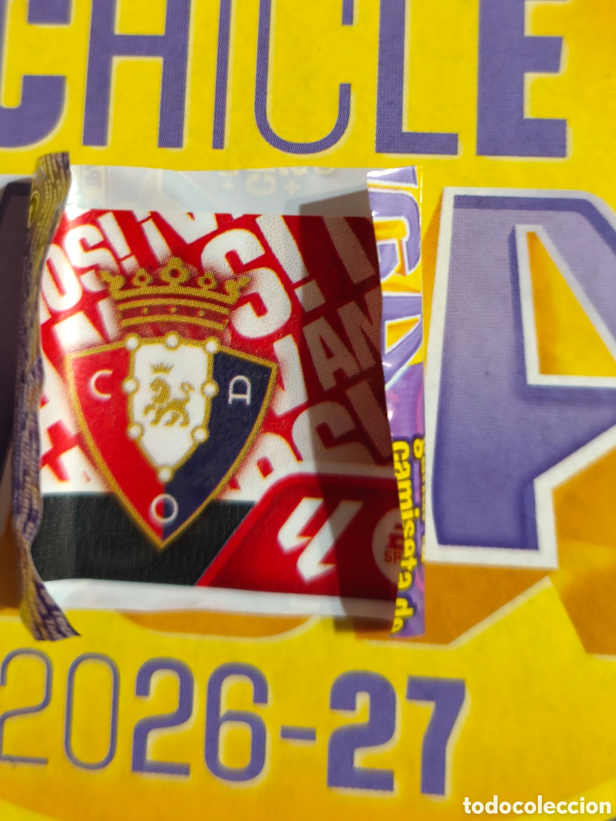 Fu&szlig;ball-Sticker: Escudo Osasuna Chicle liga este 26/27