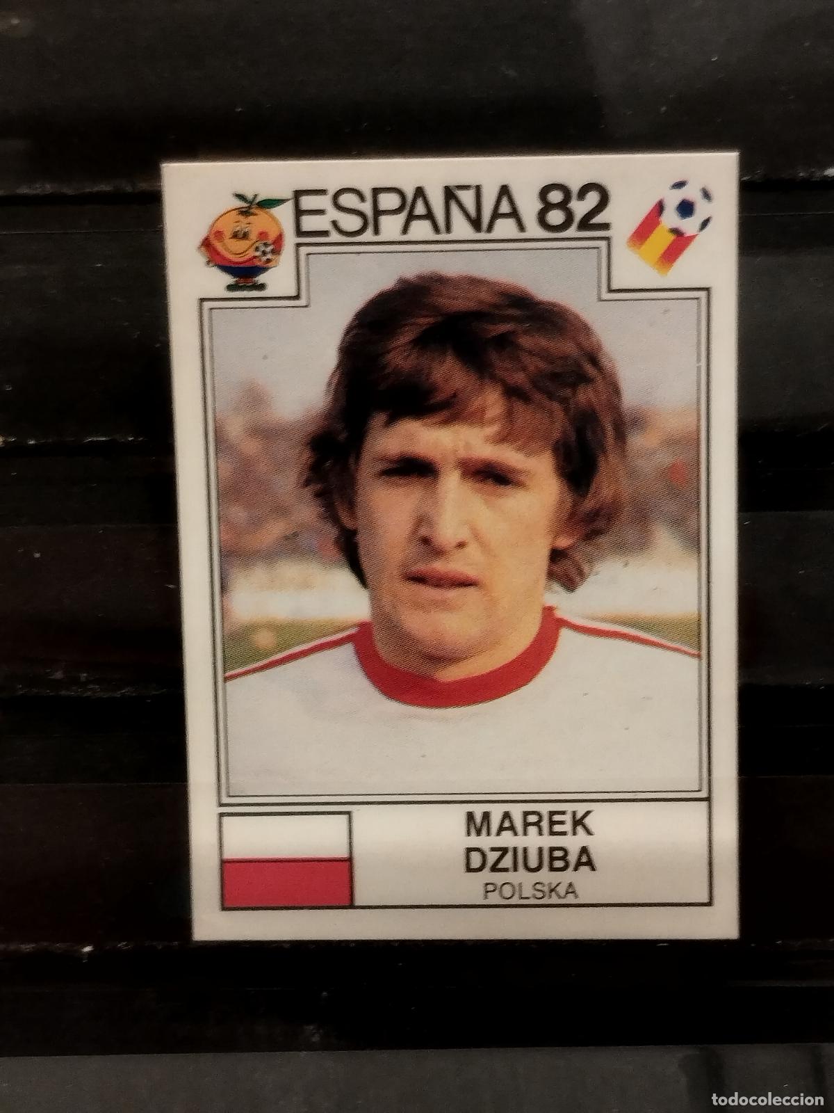 Fu&szlig;ball-Sticker: PANINI. MUNDIAL 82. N&ordm; 57. POLONIA. MAREK DZIUBA
