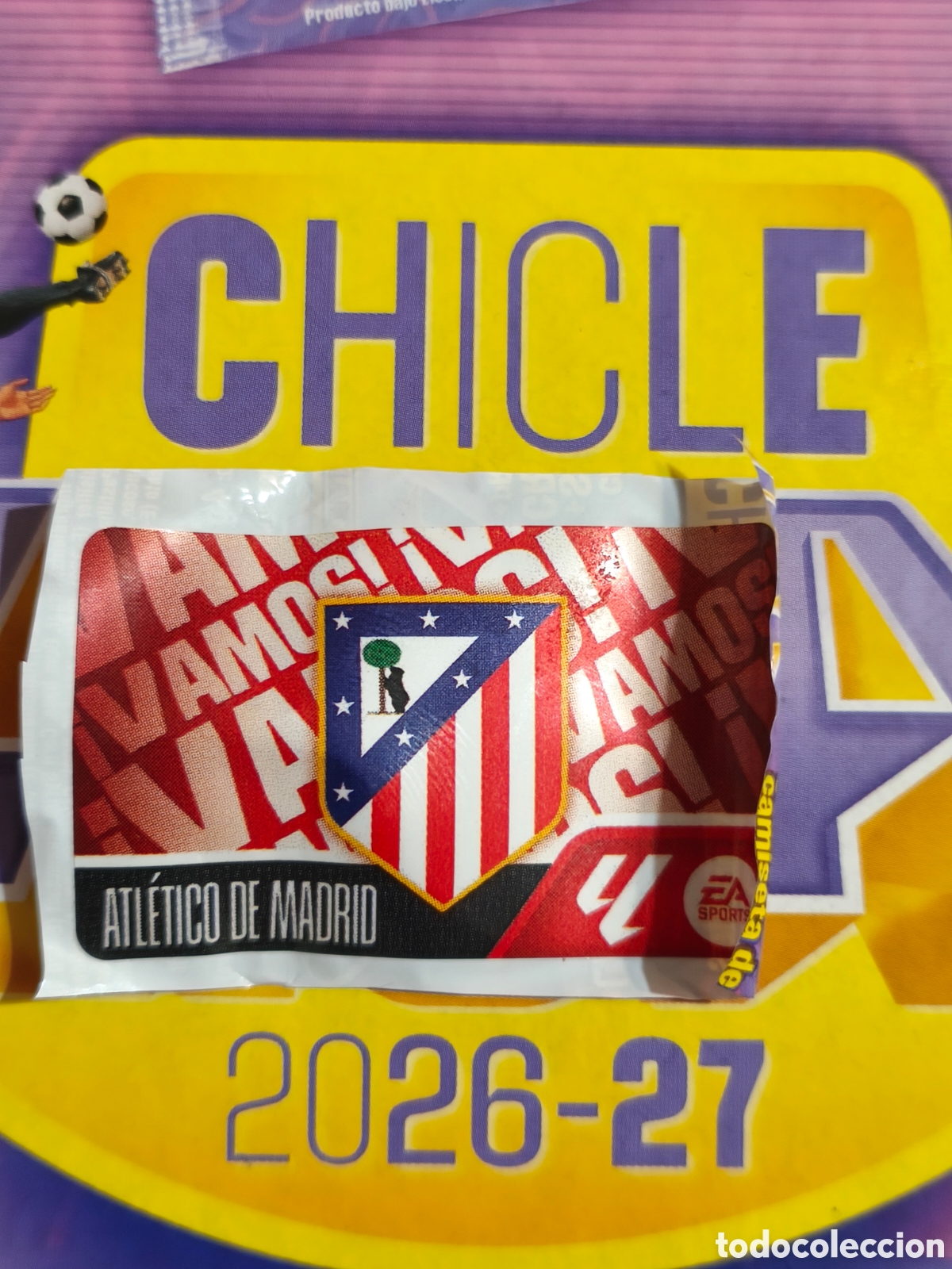 Fu&szlig;ball-Sticker: Escudo Atl&eacute;tico De Madrid chicle liga este 26/27