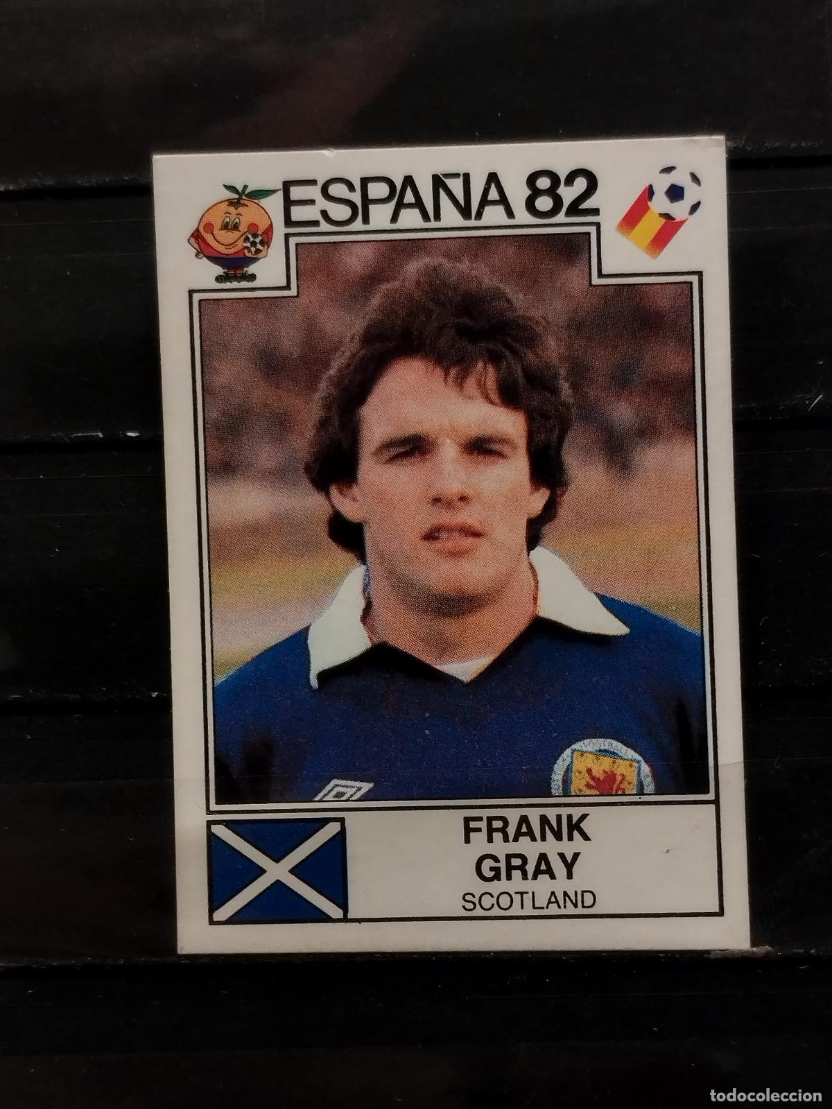 Fu&szlig;ball-Sticker: PANINI. MUNDIAL 82. N&ordm; 407. ESCOCIA. FRANK GRAY