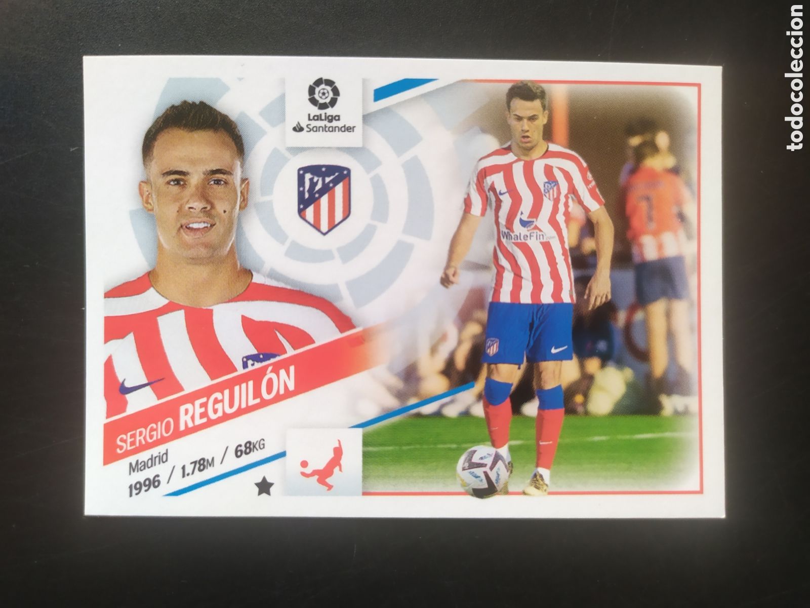 Cromos de f&uacute;tbol: Liga este 2022 2023 22 23 panini Reguilon coloca n&deg; 5 bis Atl&eacute;tico Madrid