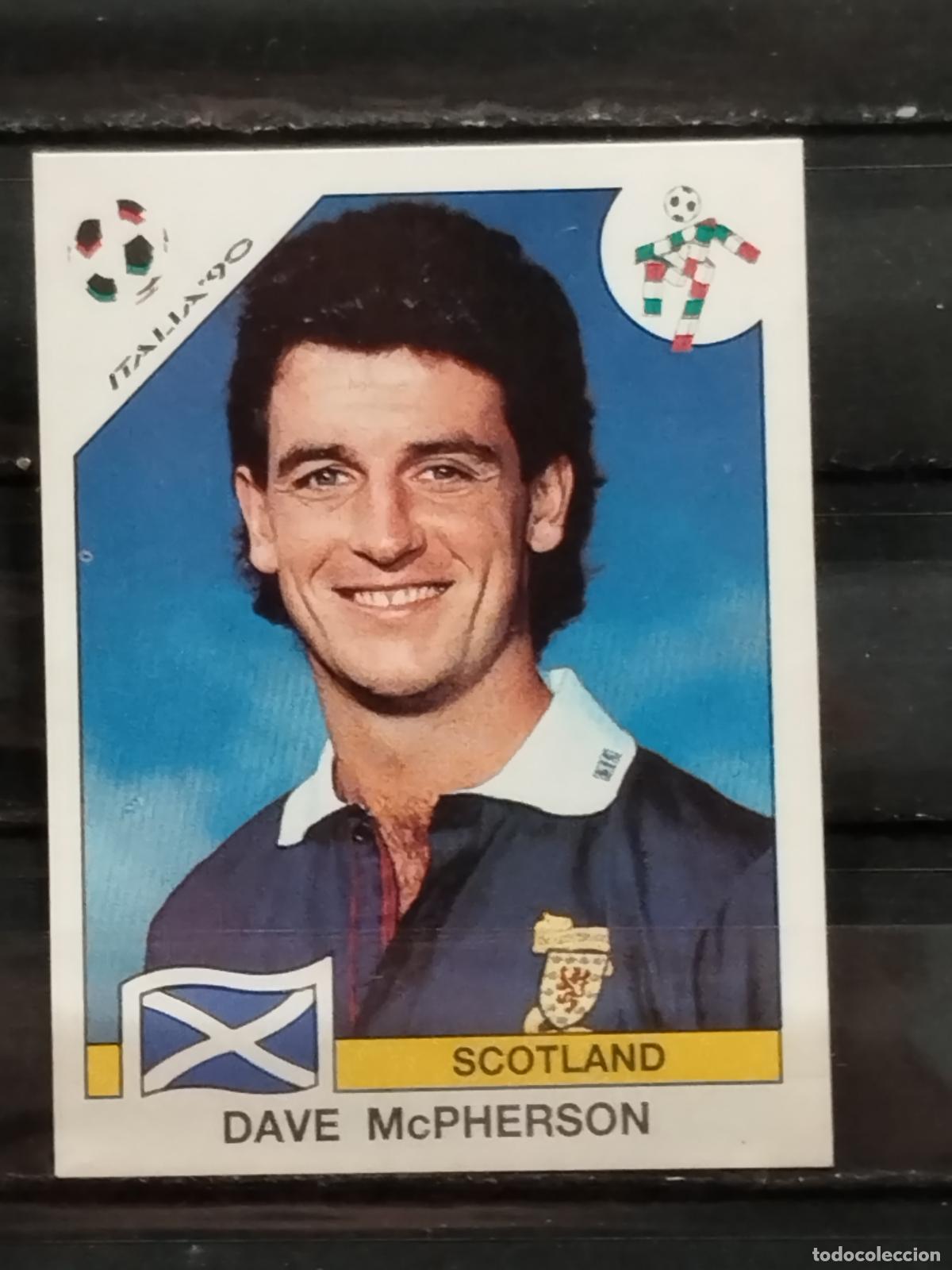 Fu&szlig;ball-Sticker: PANINI. MUNDIAL DE FUTBOL ITALIA '90. N&ordm; 218. ESCOCIA. DAVE Mc PHERSON