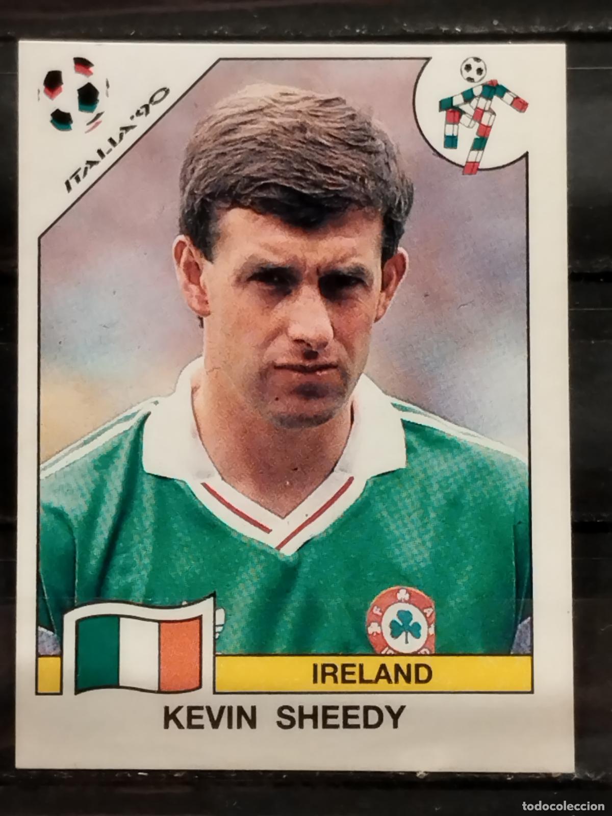 Cromos de f&uacute;tbol: PANINI. MUNDIAL DE FUTBOL ITALIA '90. N&ordm; 434. IRLANDA. KEVIN SHEEDY.