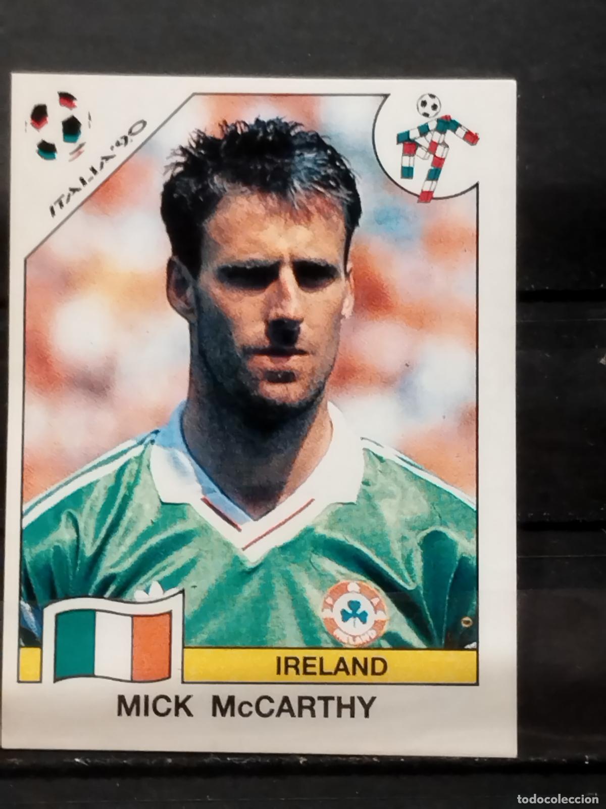 Cromos de f&uacute;tbol: PANINI. MUNDIAL DE FUTBOL ITALIA '90. N&ordm; 428. IRLANDA. MICK McCARTHY