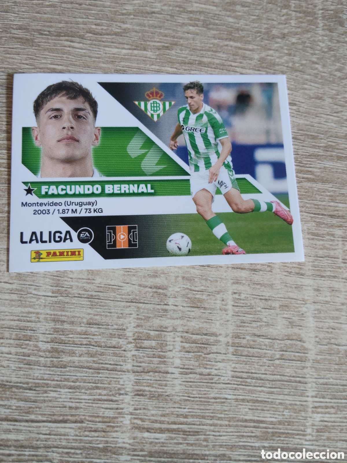Cromos de f&uacute;tbol: Facundo Bernal Real Betis liga 2026 2027 26 27 ediciones este