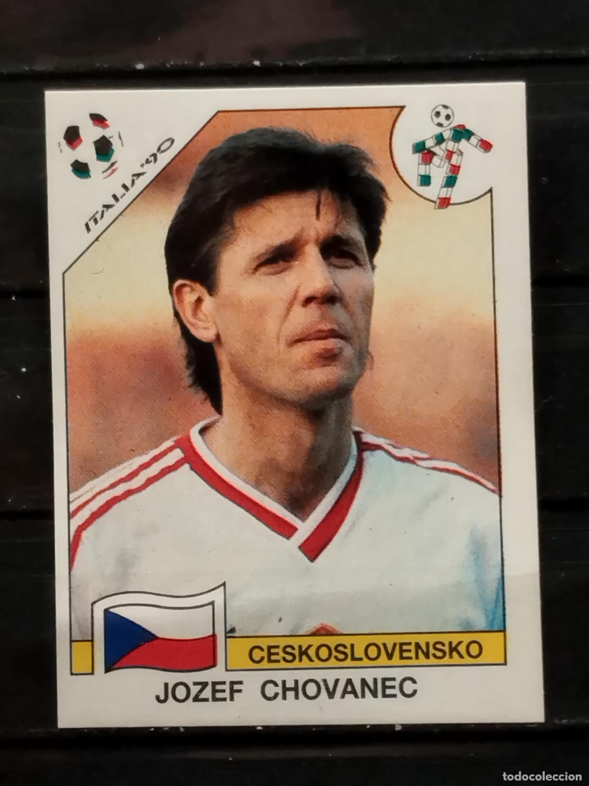 Cromos de f&uacute;tbol: PANINI. MUNDIAL DE FUTBOL ITALIA '90. N&ordm; 87. CHECOSLOVAQUIA. JOZEF CHOVANEC.