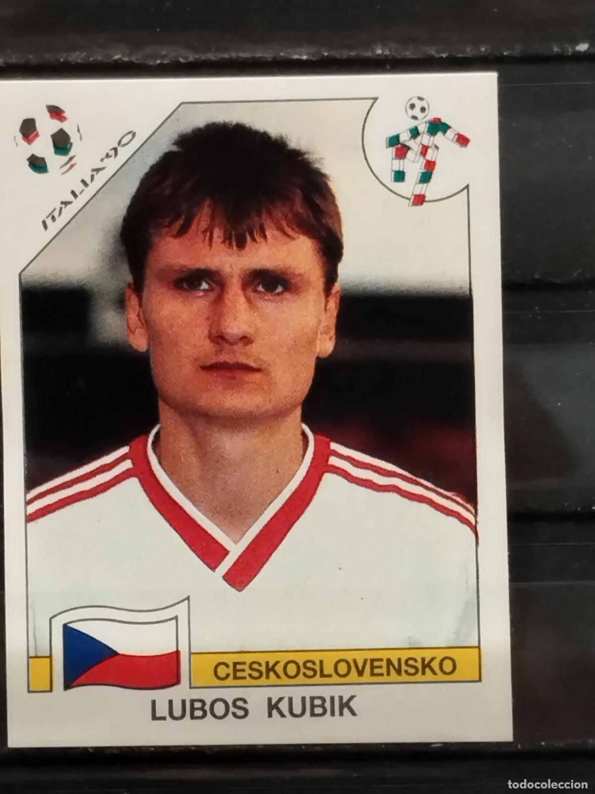 Cromos de f&uacute;tbol: PANINI. MUNDIAL DE FUTBOL ITALIA '90. N&ordm; 91. CHECOSLOVAQUIA. LUBOS KUBIC.