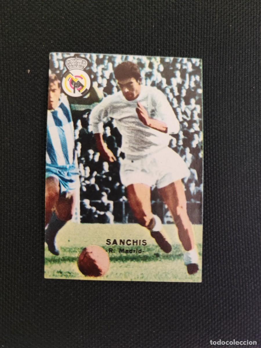 Cromos de f&uacute;tbol: CROMO SANCHIS REAL MADRID - FHER CAMPEONATO DE LIGA 1967 1968 67 68 -SIN PEGAR NUEVO