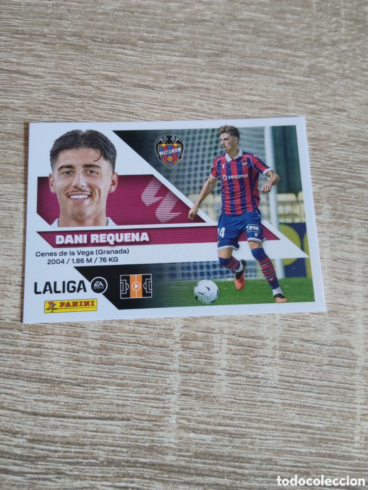 Cromos de f&uacute;tbol: Dani Requena Levante liga 2026 2027 26 27 ediciones este