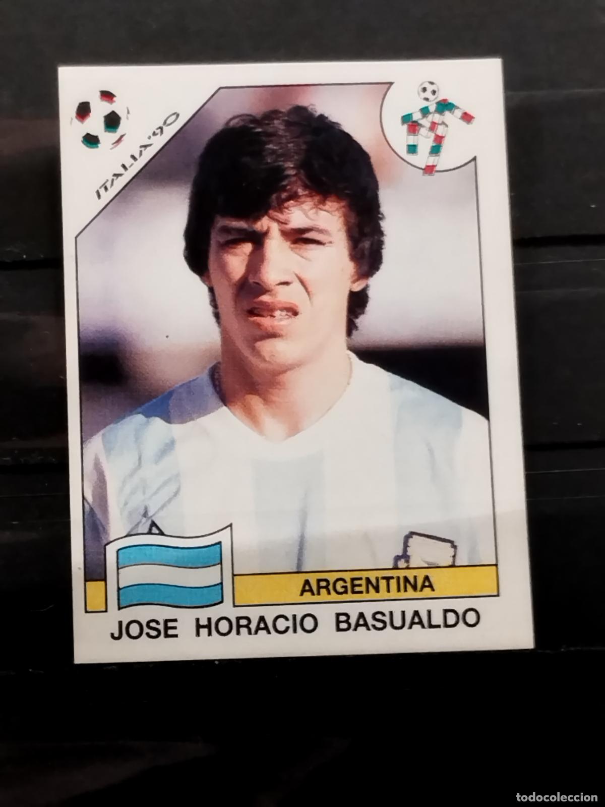 Figurine di Calcio: PANINI. MUNDIAL DE FUTBOL ITALIA '90. N&ordm; 126. ARGENTINA. JOSE HORACIO BASUALDO.