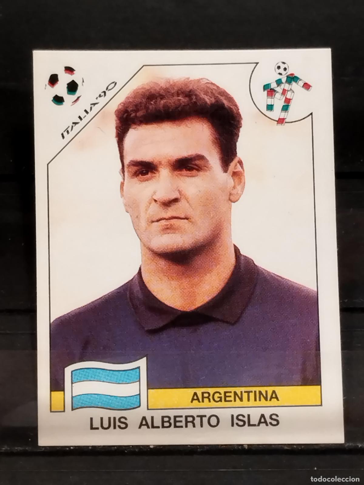 Cartes &agrave; collectionner de Football: PANINI. MUNDIAL DE FUTBOL ITALIA '90. N&ordm; 116. ARGENTINA. LUIS ALBERTO ISLAS.