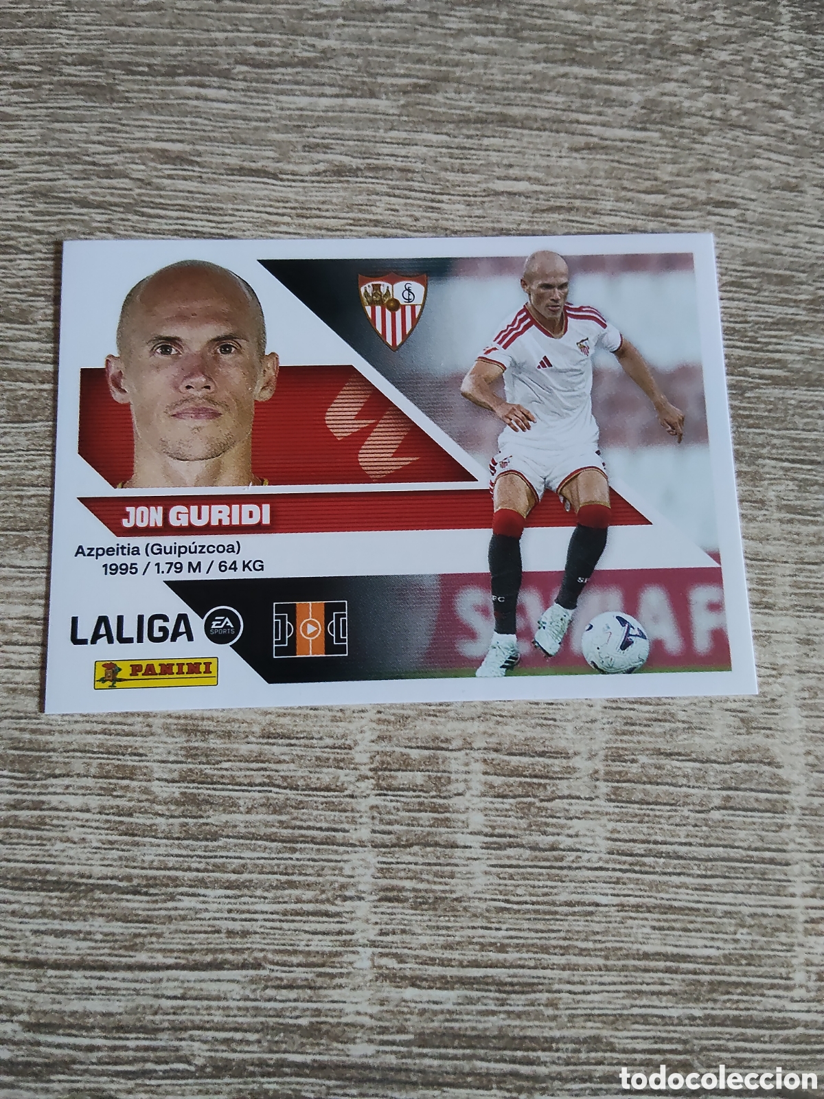 Cromos de f&uacute;tbol: Guridi Sevilla liga 2026 2027 26 27 ediciones este
