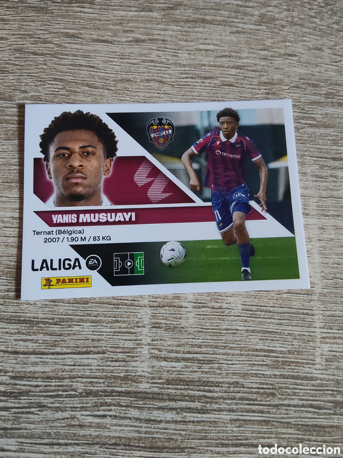 Cromos de f&uacute;tbol: Musuayi coloca Levante liga 2026 2027 26 27 ediciones este