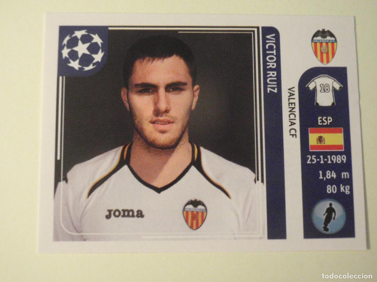 Cromos de f&uacute;tbol: N&ordm; 300 V&Iacute;CTOR RUIZ (Valencia CF) UEFA Champions League 2011 2012 PANINI Stickers 11 12