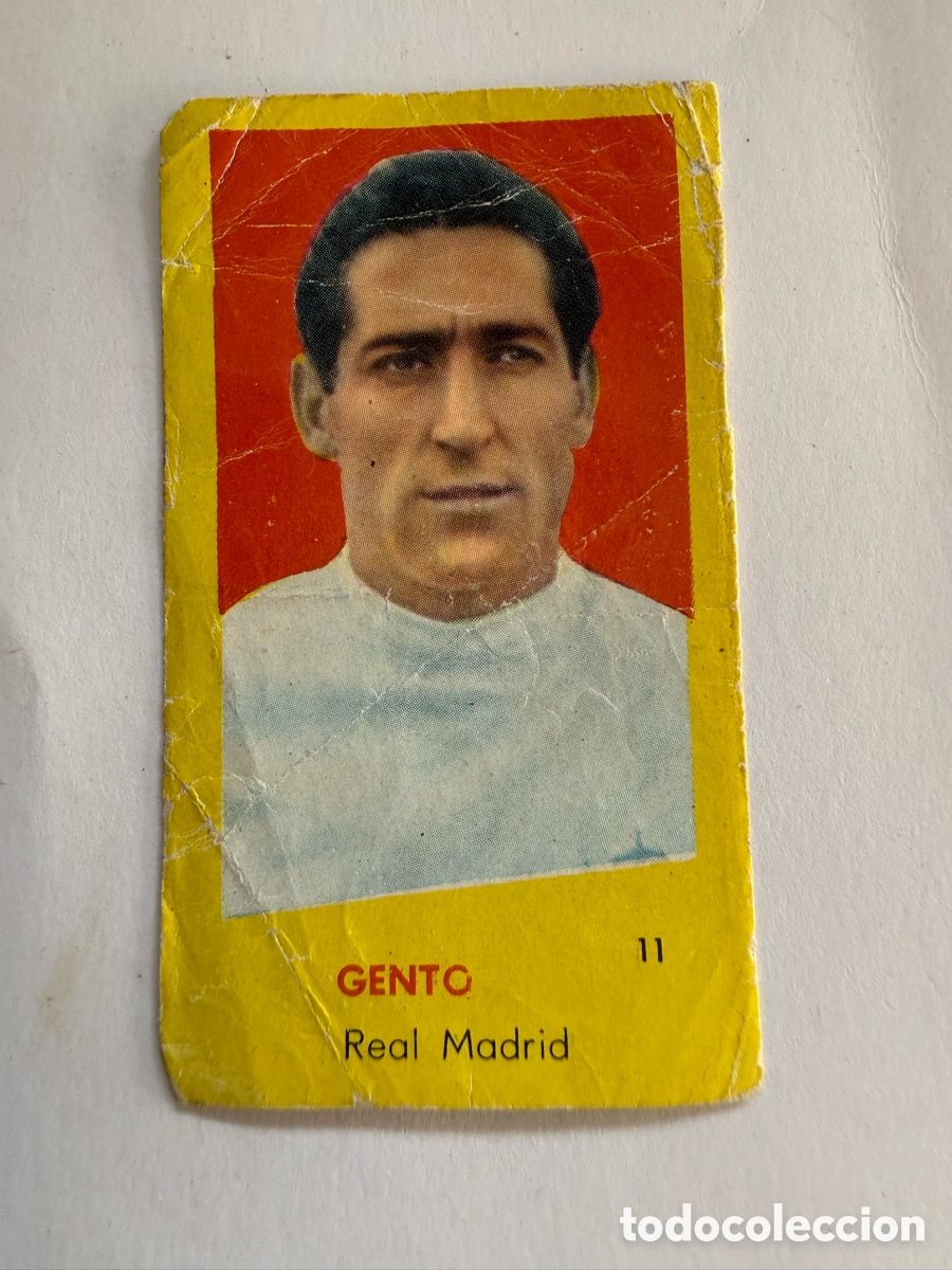 Cromos de f&uacute;tbol: BRUGUERA 60 61. GENTO ( Real Madrid)