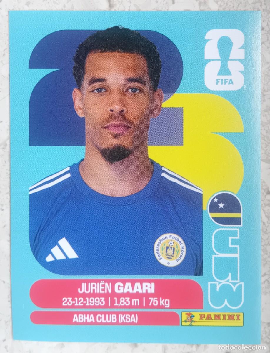 Cromos de f&uacute;tbol: Figurina Panini 2026 Cromo World Cup Usa Mundial 2026 Jurien Gaari Curacao n CUW 5