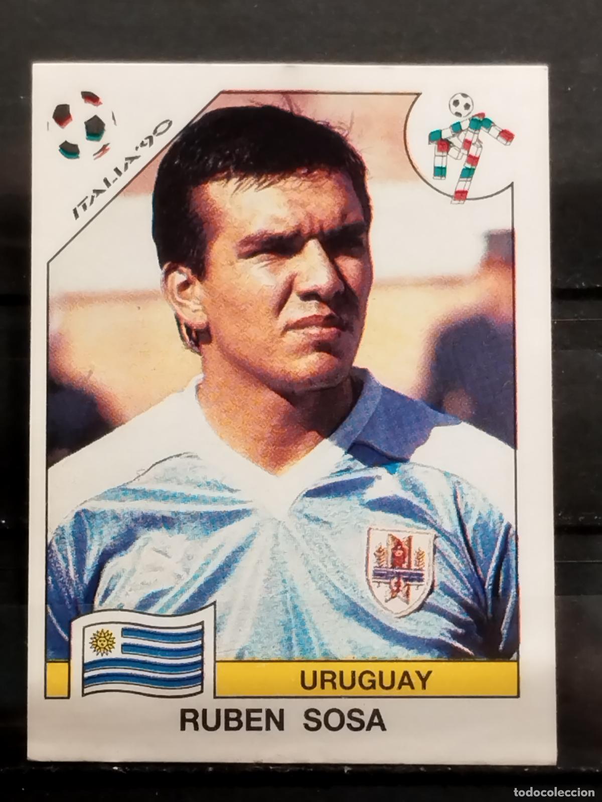 Cromos de f&uacute;tbol: PANINI. MUNDIAL DE FUTBOL ITALIA '90. N&ordm; 380. URUGUAY. RUBEN SOSA.