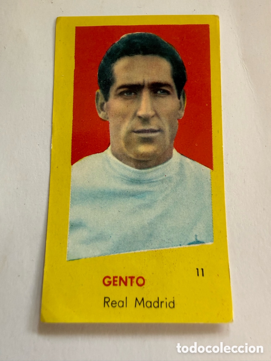 Cromos de f&uacute;tbol: BRUGUERA 60 61. GENTO ( Real Madrid). Nunca Pegado