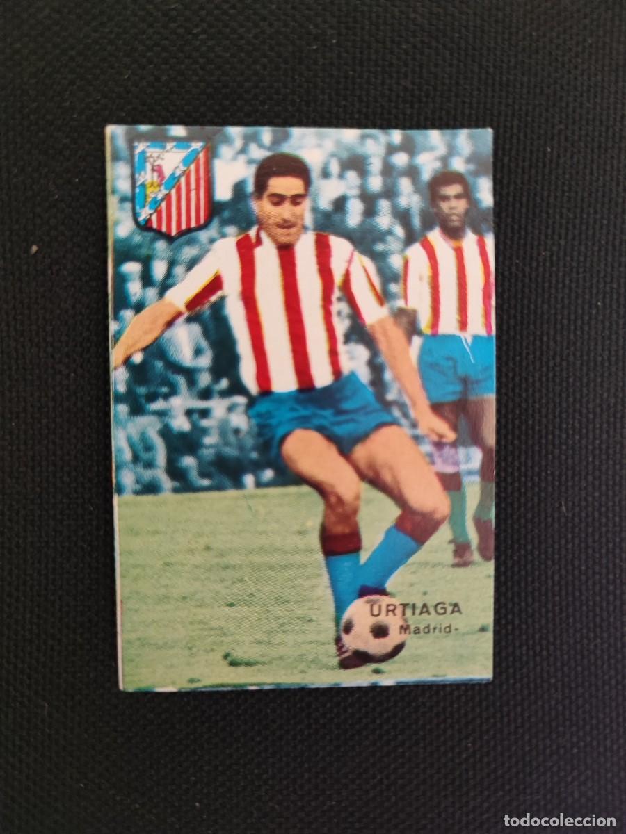 Cromos de f&uacute;tbol: CROMO URTIAGA ATL&Eacute;TICO MADRID - FHER CAMPEONATO DE LIGA 1967 1968 67 68 -SIN PEGAR NUEVO