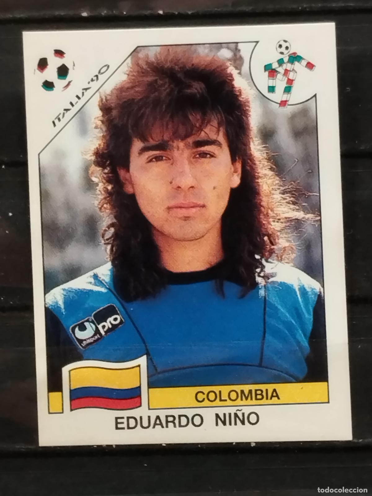 Cromos de f&uacute;tbol: PANINI. MUNDIAL DE FUTBOL ITALIA '90. N&ordm; 288. COLOMBIA. EDUARDO NI&Ntilde;O.
