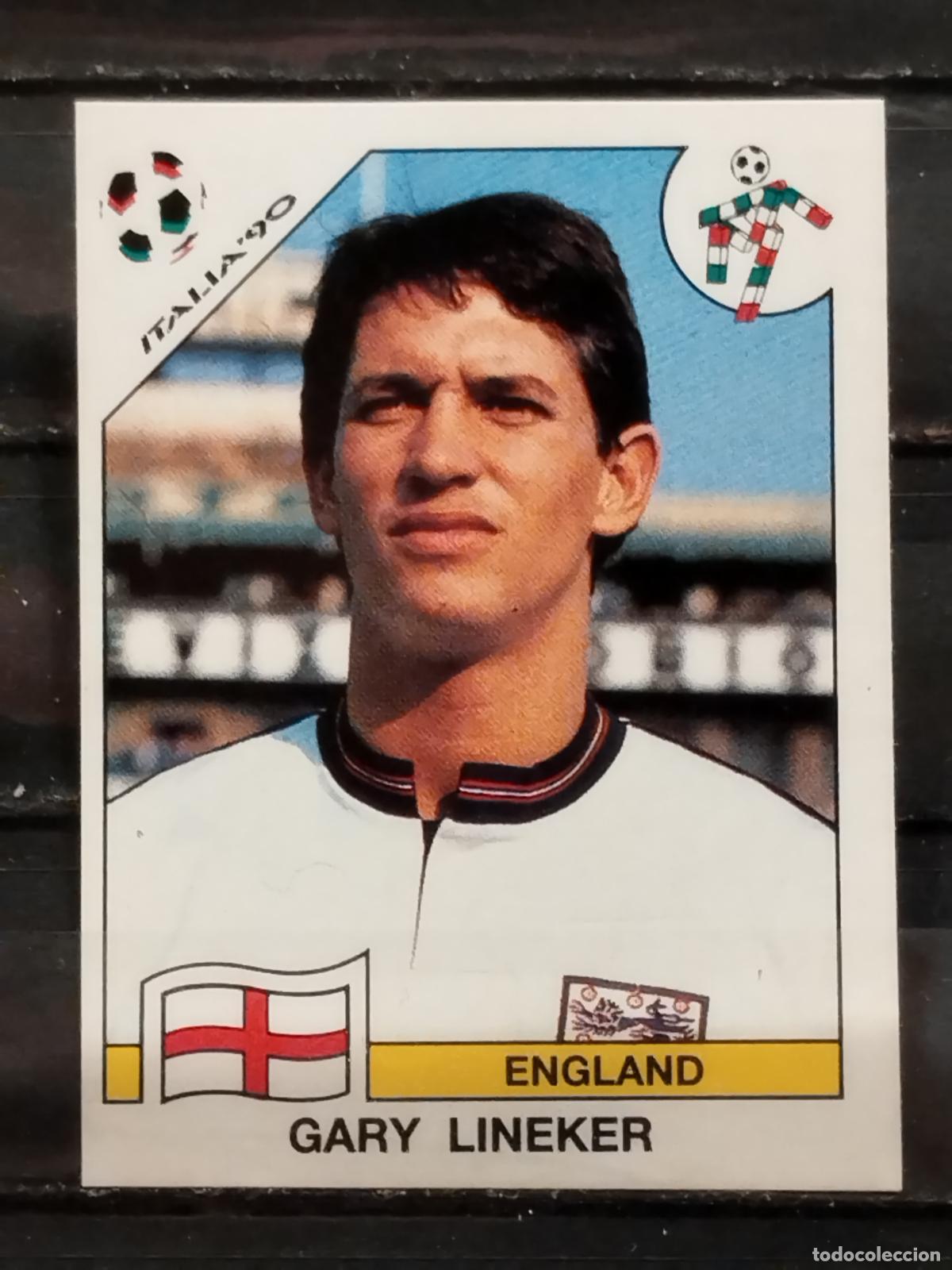 Cromos de f&uacute;tbol: PANINI. MUNDIAL DE FUTBOL ITALIA '90. N&ordm; 399. INGLATERRA. GARY LINEKER.