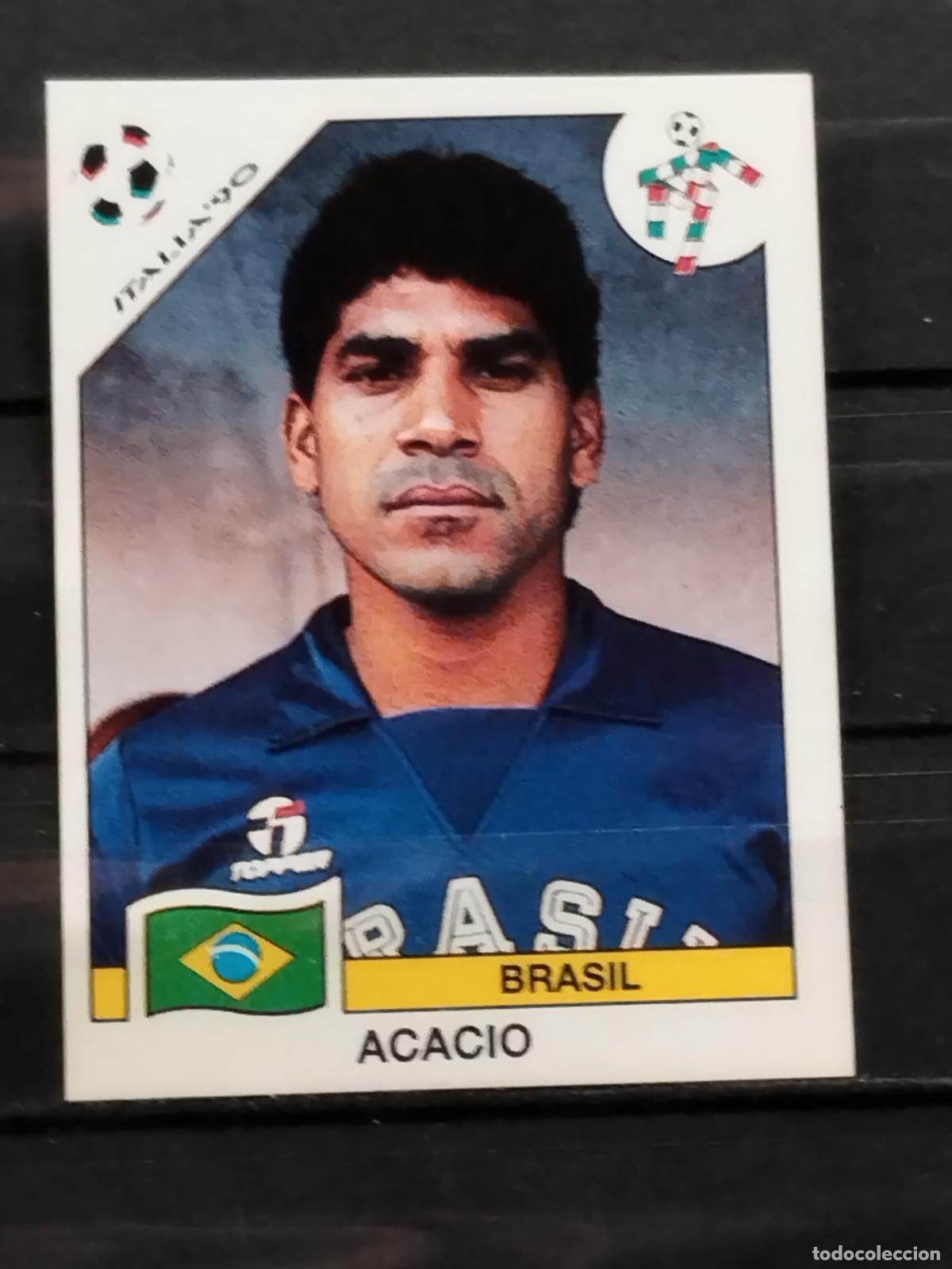 Cromos de f&uacute;tbol: PANINI. MUNDIAL DE FUTBOL ITALIA '90. N&ordm; 193. BRASIL. ACACIO.