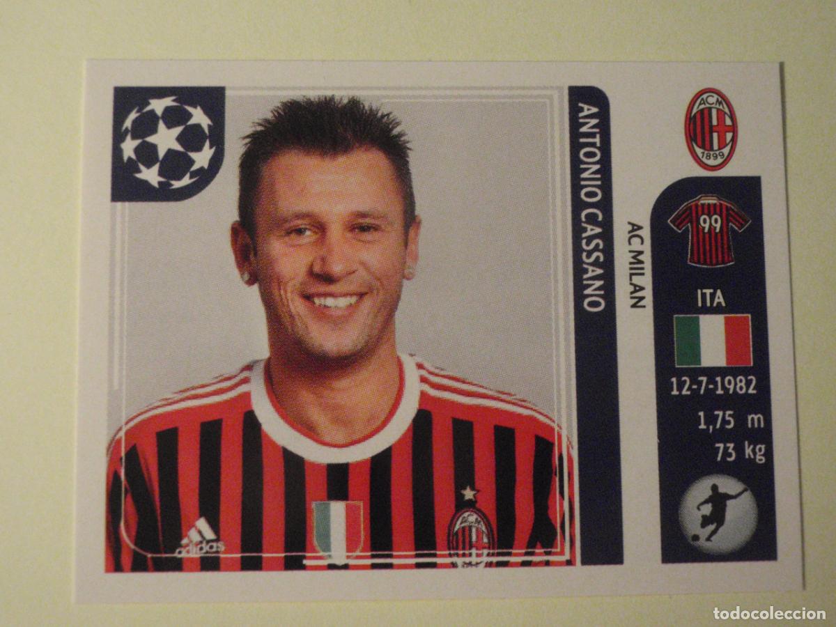 Cromos de f&uacute;tbol: N&ordm; 511 ANTONIO CASSANO (AC Milan) UEFA Champions League 2011 2012 PANINI Stickers 11 12