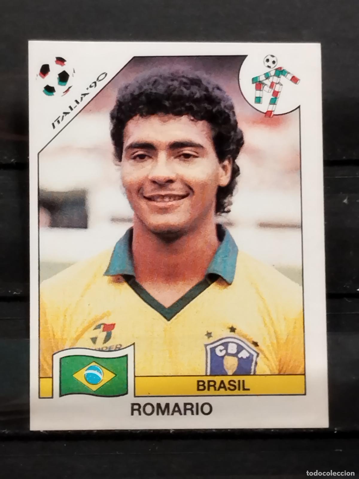 Cromos de f&uacute;tbol: PANINI. MUNDIAL DE FUTBOL ITALIA '90. N&ordm; 208. BRASIL. ROMARIO.