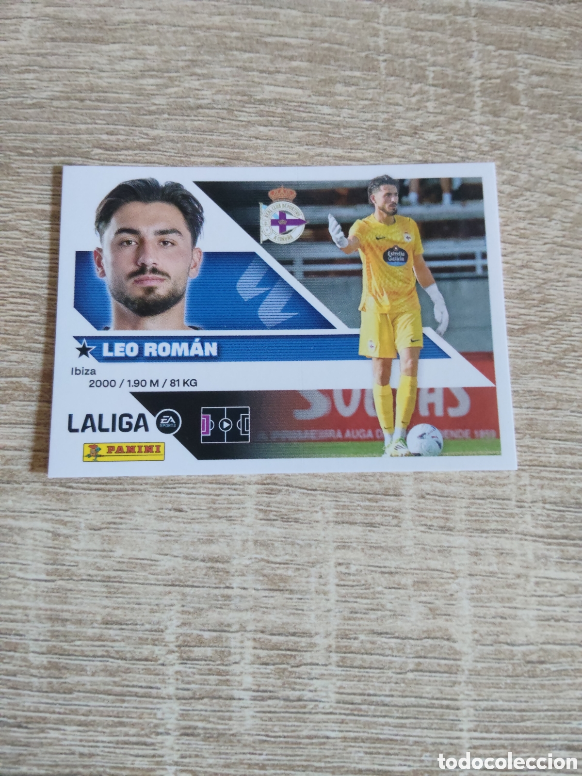 Cromos de f&uacute;tbol: Leo Rom&aacute;n fichaje 8 Deportivo de la Coru&ntilde;a liga 2026 2027 26 27 ediciones este