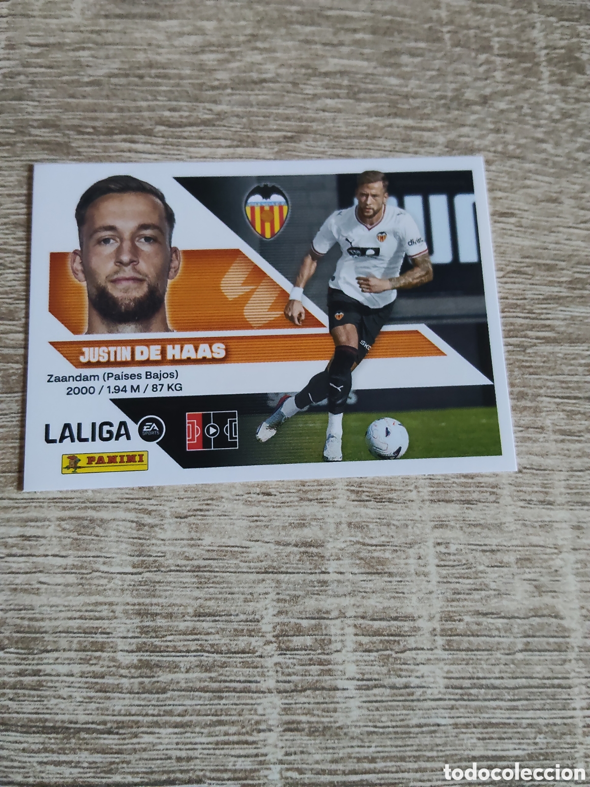 Cromos de f&uacute;tbol: De Haas fichaje 9 Valencia liga 2026 2027 26 27 ediciones este