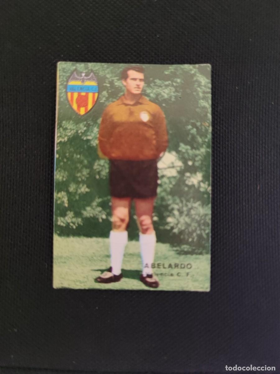 Cromos de f&uacute;tbol: CROMO ERROR ABELARDO-PESUDO VALENCIA - FHER CAMPEONATO DE LIGA 1967 1968 67 68 -SIN PEGAR NUEVO