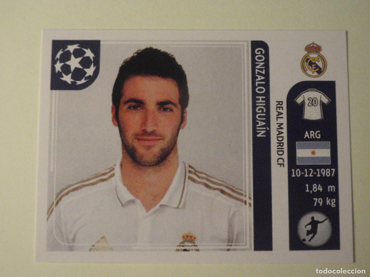 Cromos de f&uacute;tbol: N&ordm; 225 HIGUAIN (Real Madrid) UEFA Champions League 2011 2012 PANINI Stickers 11 12