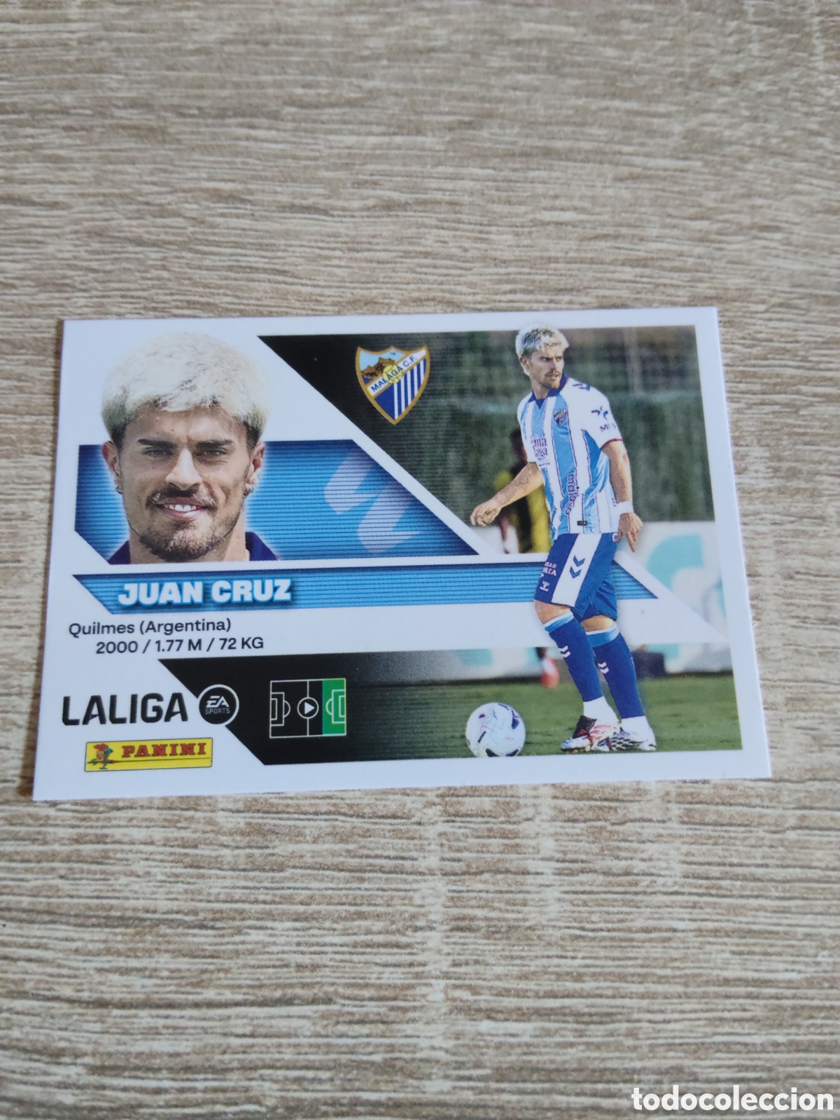 Cromos de f&uacute;tbol: Juan Cruz fichaje 11 M&aacute;laga liga 2026 2027 26 27 ediciones este