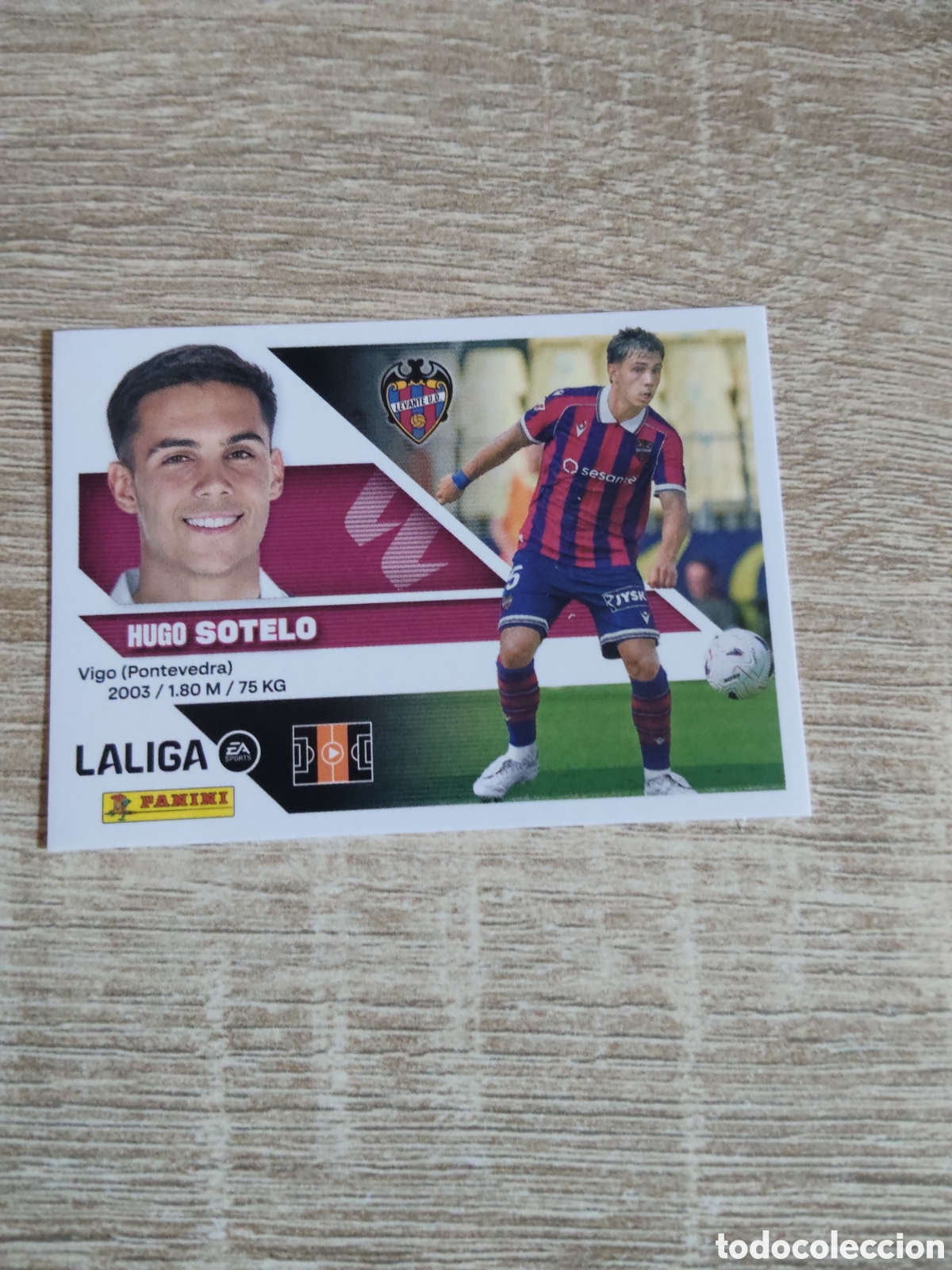 Cromos de f&uacute;tbol: Sotelo fichaje 13 Levante liga 2026 2027 26 27 ediciones este
