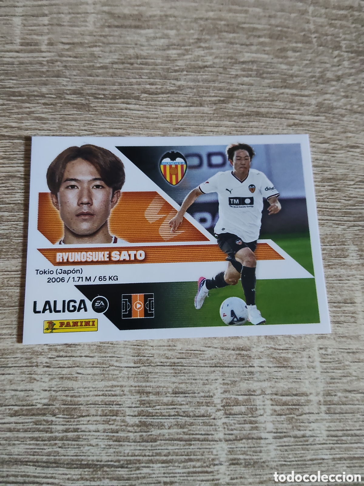 Cromos de f&uacute;tbol: Sato fichaje 14 Valencia liga 2026 2027 26 27 ediciones este