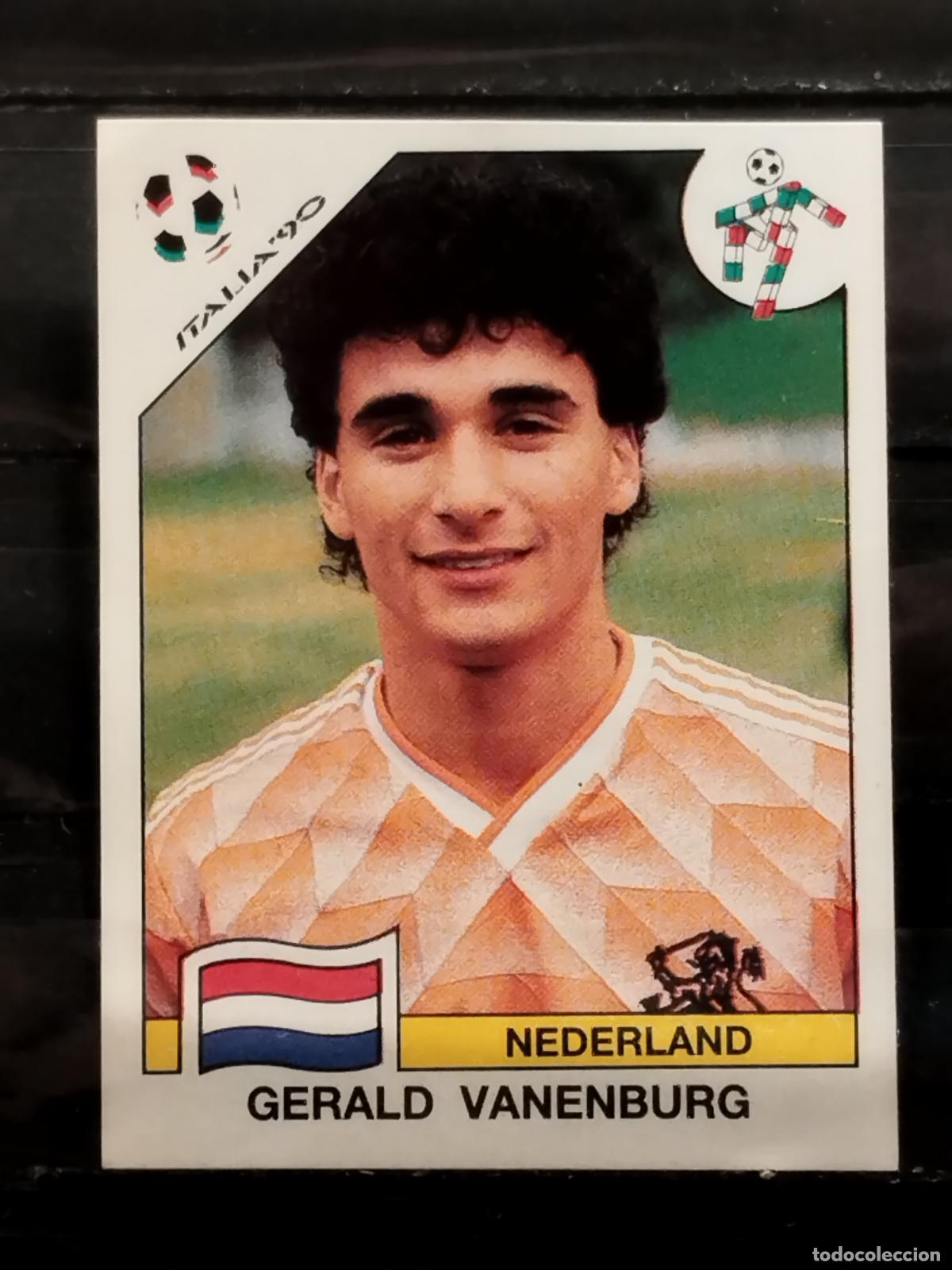Cromos de f&uacute;tbol: PANINI. MUNDIAL DE FUTBOL ITALIA '90. N&ordm; 413. HOLANDA. GERALD VANENBURG.