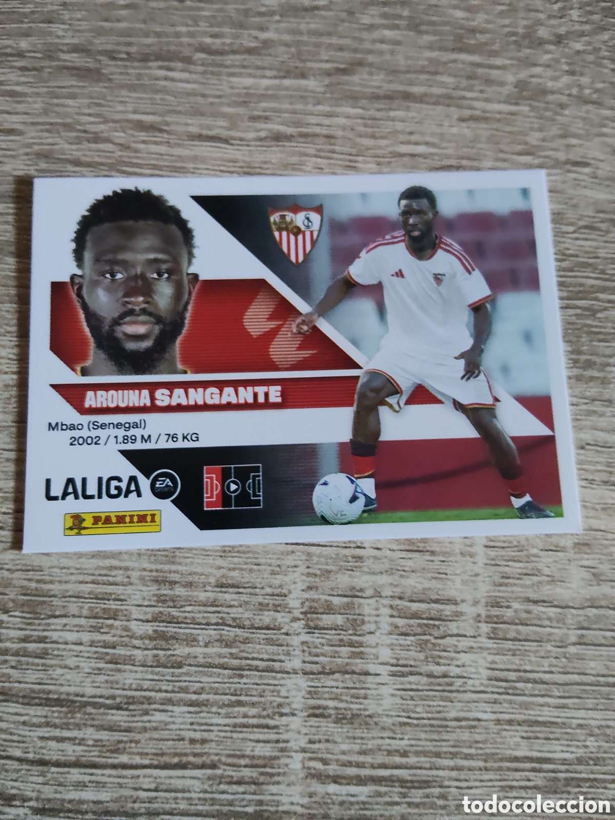 Cromos de f&uacute;tbol: Sangante fichaje 17 Sevilla liga 2026 2027 26 27 ediciones este