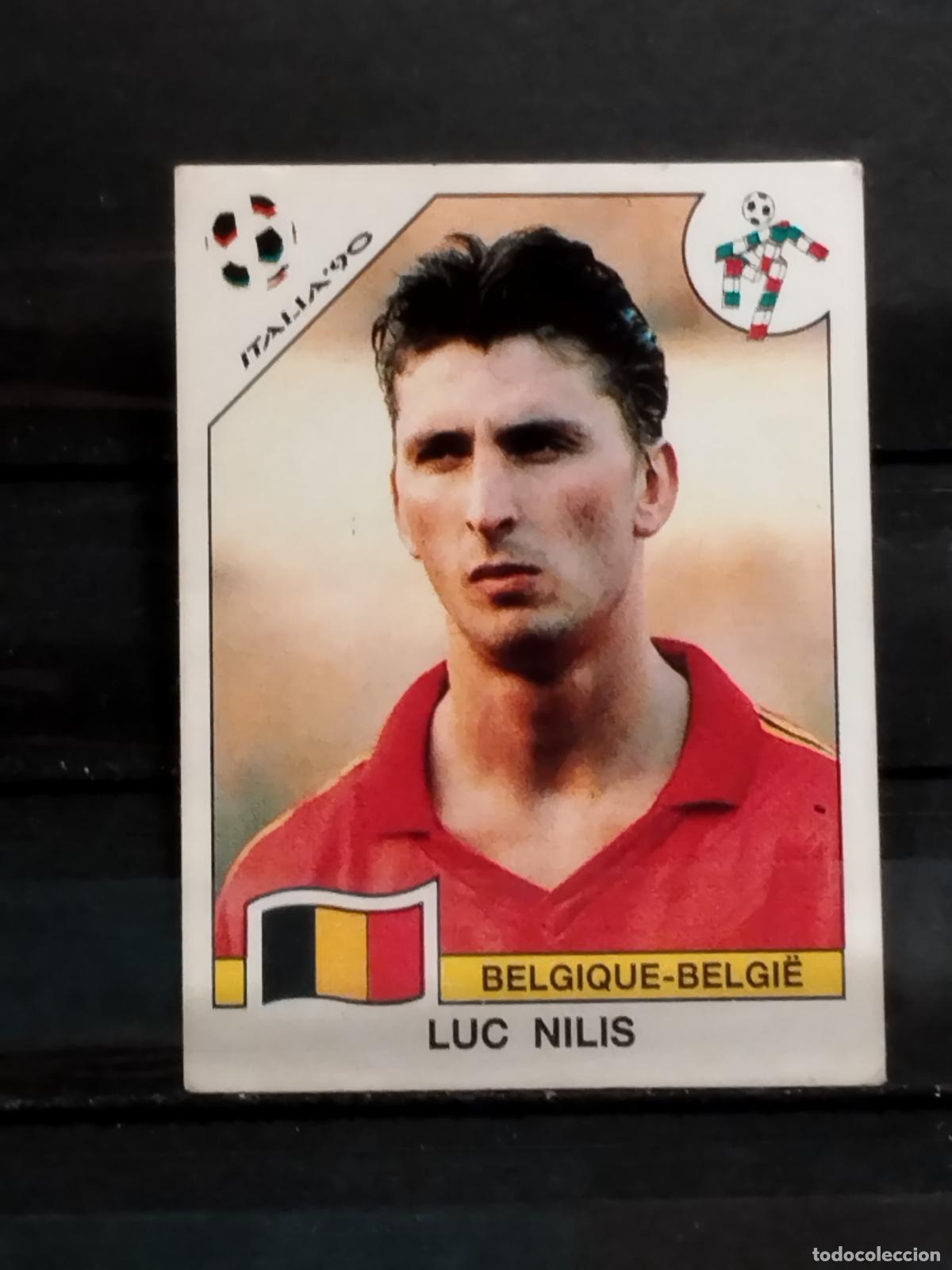 Cromos de f&uacute;tbol: PANINI. MUNDIAL DE FUTBOL ITALIA '90. N&ordm; 343. BELGICA. LUC NILIS.