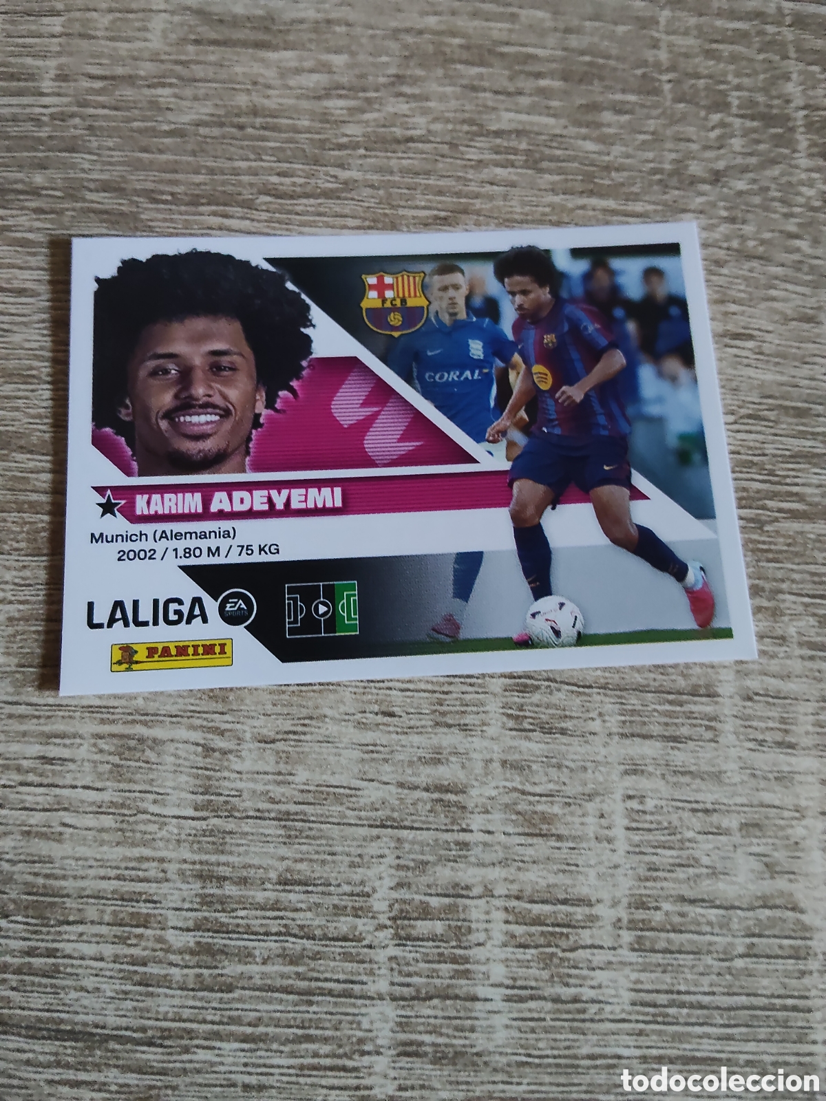 Cromos de f&uacute;tbol: Adeyemi fichaje 19 Barcelona liga 2026 2027 26 27 ediciones este