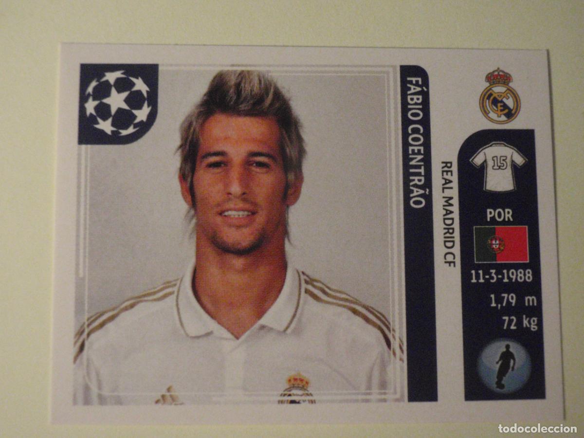 Cromos de f&uacute;tbol: N&ordm; 216 FABIO COENTRAO (Real Madrid) UEFA Champions League 2011 2012 PANINI Stickers 11 12
