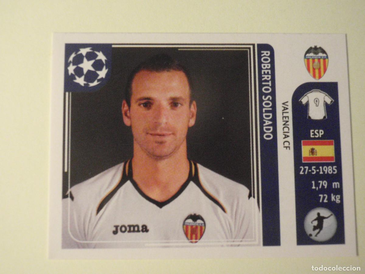 Cromos de f&uacute;tbol: N&ordm; 310 ROBERTO SOLDADO (Valencia CF) UEFA Champions League 2011 2012 PANINI Stickers 11 12