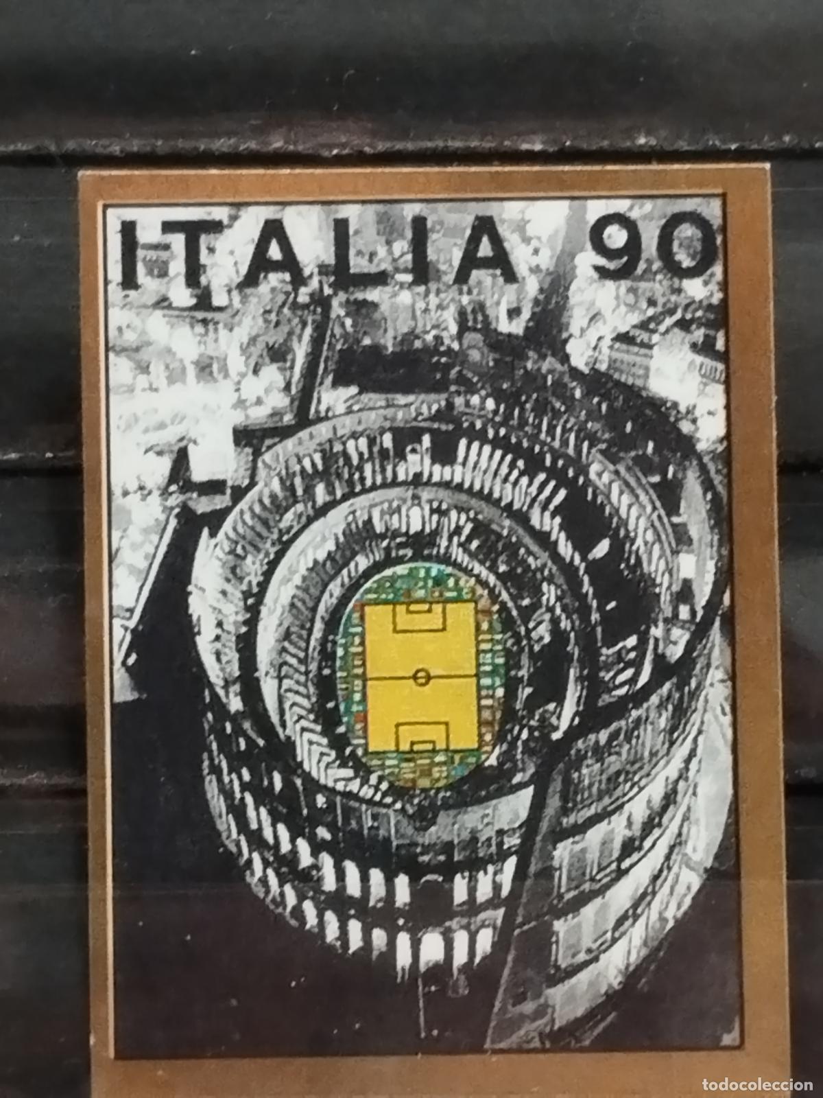 Football Stickers: PANINI. MUNDIAL DE FUTBOL ITALIA '90. N&ordm; 3. ANFITEATRO Y CAMPO DE FUTBOL.