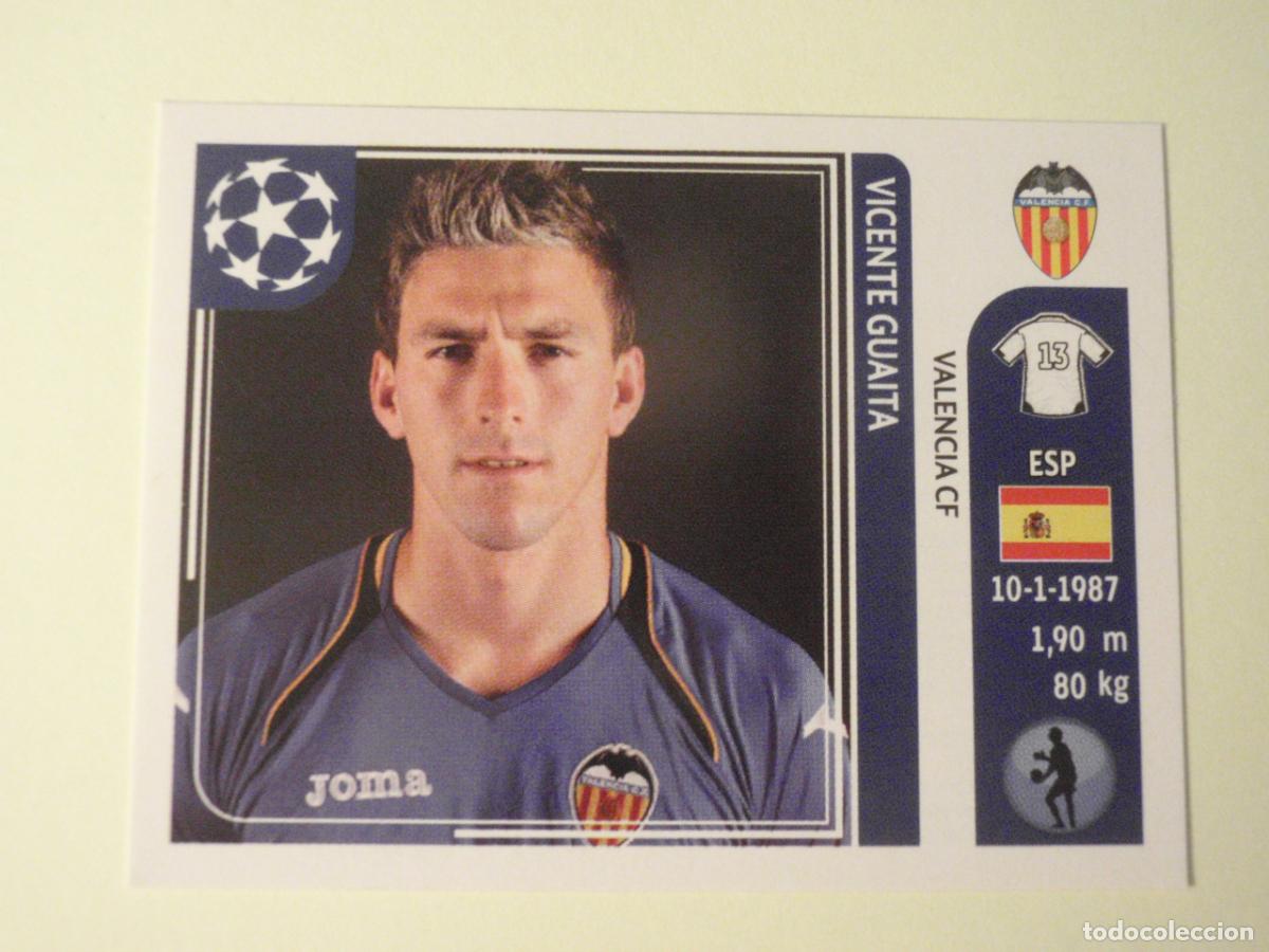 Cromos de f&uacute;tbol: N&ordm; 295 VICENTE GUAITA (Valencia CF) UEFA Champions League 2011 2012 PANINI Stickers 11 12