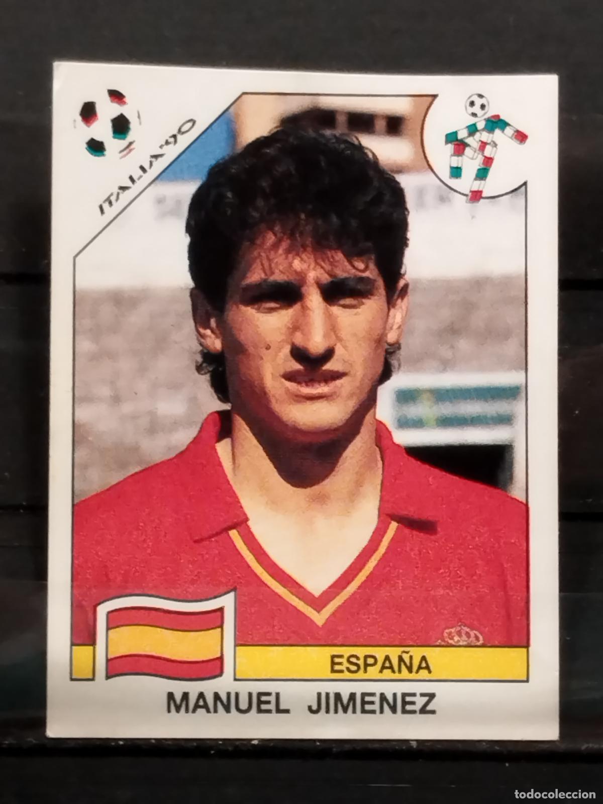 Football Stickers: PANINI. MUNDIAL DE FUTBOL ITALIA '90. N&ordm; 352. ESPA&Ntilde;A. MANUEL JIMENEZ.